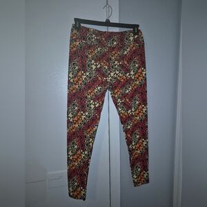 LuLaRoe Tall & Curvy Multicolor Geometric Leggings